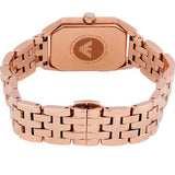 Buy Shop Emporio Armani Giola White Mother of Pearl Dial Rose Gold Steel Strap Watch For Women - AR11147 USA Online