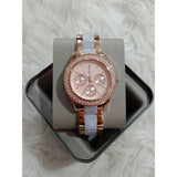 Buy Shop Fossil Stella Multifunction Rose Gold Dial Two Tone Steel Strap Watch for Women - ES4755 USA Online