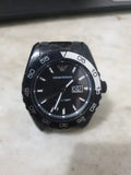 Buy Shop Emporio Armani Sportivo Quartz Black Dial Black Steel Strap Watch For Men - AR6049 USA Online