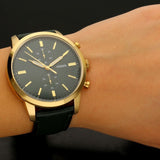 Buy Shop Fossil Townsman Chronograph Green Dial Green Leather Strap Watch for Men - FS5599 USA Online