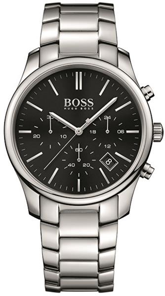 Buy Shop Hugo Boss Commander Black Dial Silver Steel Strap Watch for Men - 1513433 USA Online