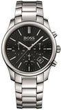 Buy Shop Hugo Boss Commander Black Dial Silver Steel Strap Watch for Men - 1513433 USA Online