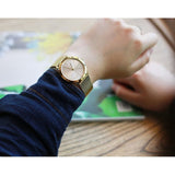 Buy Shop Calvin Klein Minimal Silver Dial Gold Mesh Bracelet Watch for Women - K3M22526 USA Online
