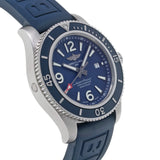 Buy Shop Breitling Superocean 44mm Automatic Blue Dial Blue Rubber Strap Watch for Men - A17367D81C1S2 USA Online