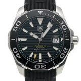 Buy Shop Tag Heuer Aquaracer Calibre 5 Automatic Black Dial Black Rubber Strap Watch for Men - WAY211A.FT6151 USA Online