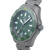 Buy Shop Tag Heuer Aquaracer Professional 300 Automatic Green Dial Silver Steel Strap Watch for Men - WBP208B.BF0631 USA Online
