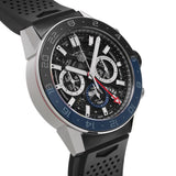 Buy Shop Tag Heuer Carrera Automatic Chronograph Steel & Ceramic Black Dial Black Rubber Strap Watch for Men - CBG2A1Z.FT6157 USA Online