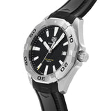 Buy Shop Tag Heuer Aquaracer Quartz Black Dial Black Rubber Strap Watch for Men - WBD1110.FT8021 USA Online