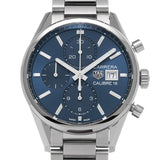 Buy Shop Tag Heuer Carrera Chronograph 41mm Blue Dial Silver Steel Strap Watch for Men - CBK2112.BA0715 USA Online