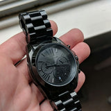 Buy Shop Michael Kors Bradshaw Black Dial Black Steel Strap Watch for Men - MK5550 USA Online