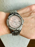 Buy Shop Guess Water Pro Diamonds Silver Dial Silver Steel Strap Watch For Women - G75511M USA Online