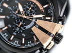 Buy Shop Diesel Mega Chief Chronograph Black Dial Black Steel Strap Watch For Men - DZ4309 USA Online