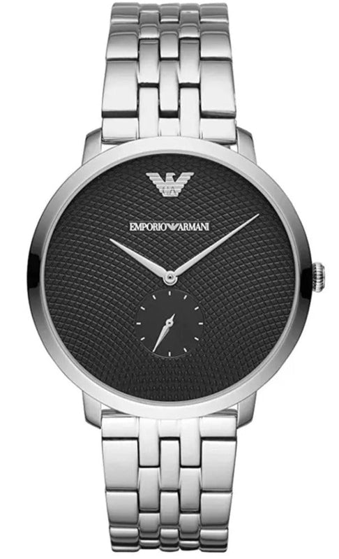 Buy Shop Emporio Armani Classic Quartz Black Dial Silver Steel Strap Watch For Men - AR11161 USA Online