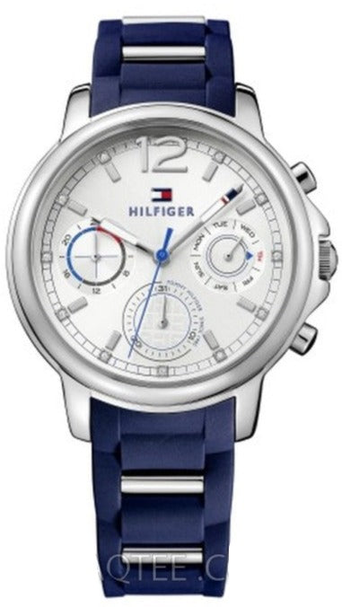 Buy Shop Tommy Hilfiger Claudia White Dial Blue Steel Strap Watch for Women - 1781746 USA Online
