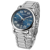 Buy Shop Emporio Armani Luigi Chronograph Blue Dial Silver Steel Strap Watch For Men - AR11132 USA Online