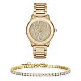 Buy Shop Michael Kors Kinley Gold Dial Gold Steel Strap Watch for Women - MK6209 USA Online