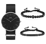 Buy Shop Daniel Wellington Classic Cornwall Black Dial Black Nylon Strap Watch For Women - DW00100149 USA Online