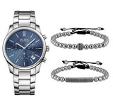 Buy Shop Hugo Boss Commander Blue Dial Silver Steel Strap Watch for Men - 1513434 USA Online