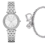 Buy Shop Michael Kors Darci Silver Dial Silver Steel Strap Watch for Women - MK3429 USA Online