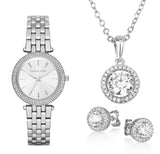 Buy Shop Michael Kors Darci Silver Dial Silver Steel Strap Watch for Women - MK3429 USA Online