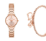 Buy Shop Michael Kors Portia Analog Quartz Rose Gold Dial Rose Gold Steel Strap Watch For Women - MK3839 USA Online