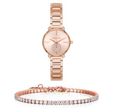 Buy Shop Michael Kors Portia Analog Quartz Rose Gold Dial Rose Gold Steel Strap Watch For Women - MK3839 USA Online
