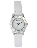 Buy Shop Marc Jacobs Mini Blade White Dial White Leather Strap Watch for Women - MBM1206 USA Online