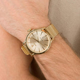Buy Shop Maserati Epoca Golden Dial Golden Mesh Bracelet Watch For Men - R8853118003 USA Online