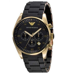 Buy Shop Emporio Armani Sportivo Quartz Black Dial Black Steel Strap Watch For Men - AR8023 USA Online