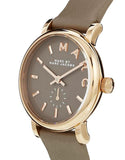 Buy Shop Marc Jacobs Baker Grey Dial Grey Leather Strap Watch for Women - MBM1318 USA Online