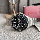 Buy Shop Fossil FB-03 Chronograph Black Dial Silver Steel Strap Watch for Men - FS5725 USA Online