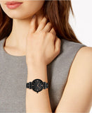 Buy Shop Emporio Armani Gianni T Bar All Black Diamond Dial Watch For Women - AR11245 USA Online