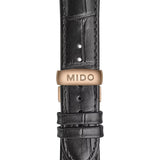 Mido Commander Automatic Black Dial Black Leather Strap Watch For Men - M021.407.36.411.00