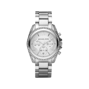 Buy Shop Michael Kors Blair Silver Dial Silver Steel Strap Watch for Women - MK5165 USA Online
