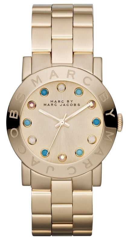 Buy Shop Marc Jacobs Amy Dexter Gold Dial Gold Steel Strap Watch for Women - MBM3215 USA Online