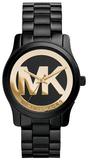 Buy Shop Michael Kors Runway Black Dial Black Steel Strap Watch for Women - MK6057 USA Online