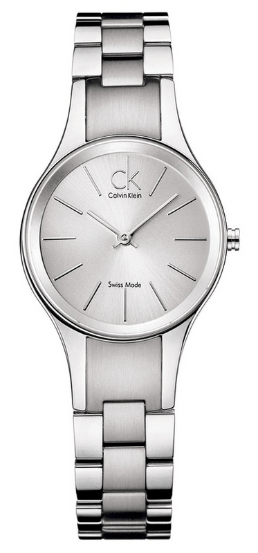 Buy Shop Calvin Klein Simplicity White Dial Silver Steel Strap Watch for Women - K4323185 USA Online