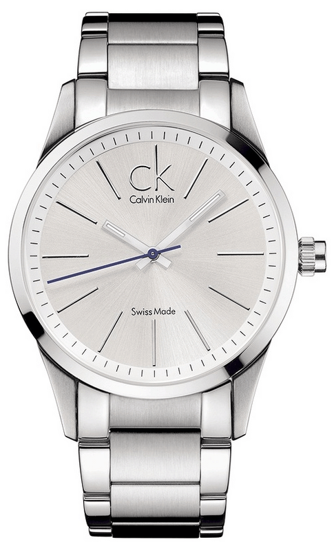 Buy Shop Calvin Klein Bold White Dial Silver Steel Strap Watch for Men - K2241120 USA Online