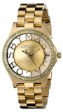 Buy Shop Marc Jacobs Henry Transparent Gold Dial Gold Steel Strap Watch for Women - MBM3338 USA Online