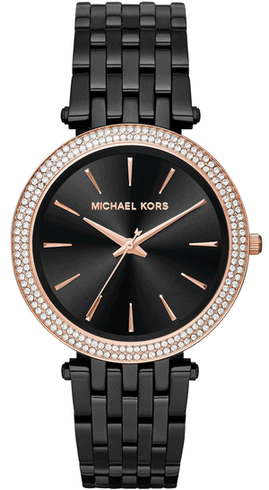 Buy Shop Michael Kors Darci Black Dial Black Steel Strap Watch for Women - MK3407 USA Online