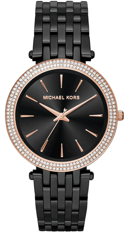 Buy Shop Michael Kors Darci Black Dial Black Steel Strap Watch for Women - MK3407 USA Online