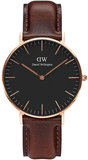 Buy Shop Daniel Wellington Classic Bristol Black Dial Brown Leather Strap Watch for Men - DW00100137 USA Online