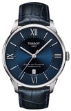 Buy Shop Tissot Chemin Des Tourelles Powermatic 80 Blue Dial Blue Leather Strap Watch for Men - T099.407.16.048.00 USA Online