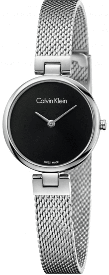 Buy Shop Calvin Klein Authentic Black Dial Silver Mesh Bracelet Watch for Women - K8G23121 USA Online