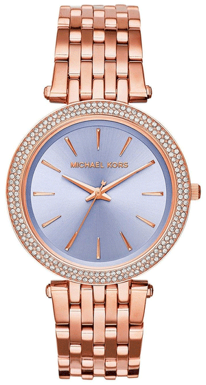 Buy Shop Michael Kors Darci Purple Dial Rose Gold Steel Strap Watch for Women - MK3400 USA Online