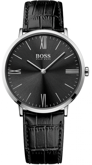 Buy Shop Hugo Boss Jackson Black Dial Black Leather Strap Watch for Men - 1513369 USA Online