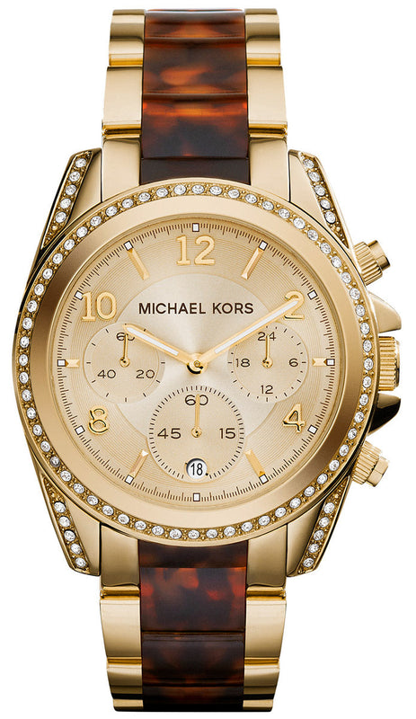 Buy Shop Michael Kors Blair Gold Dial Two Tone Steel Strap Watch for Women - MK6094 USA Online