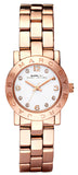 Buy Shop Marc Jacobs Mini Amy White Dial Rose Gold Steel Strap Watch for Women - MBM3078 USA Online
