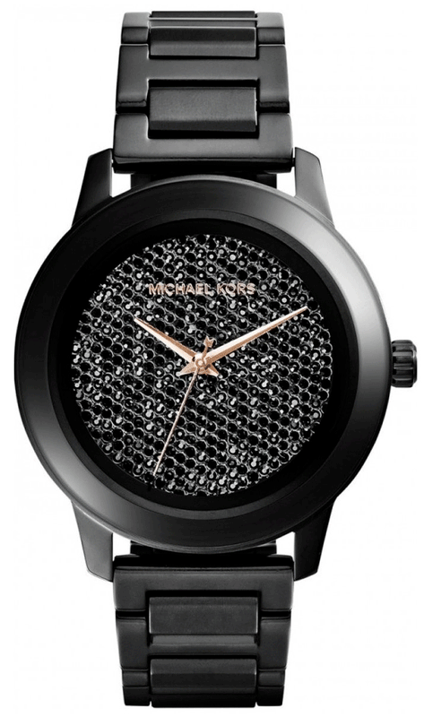 Buy Shop Michael Kors Kinley Silver Dial Black Steel Strap Watch for Women - MK5999 USA Online