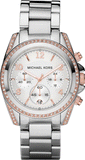 Buy Shop Michael Kors Blair Chronograph Silver Dial Silver Steel Strap Watch for Women - MK5459 USA Online